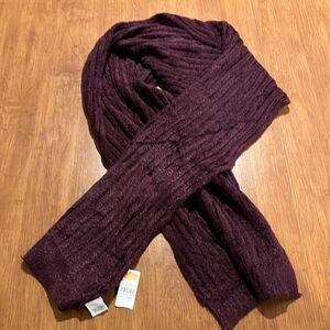 NWT Talbots women’s Maroon Nylon Scarf.